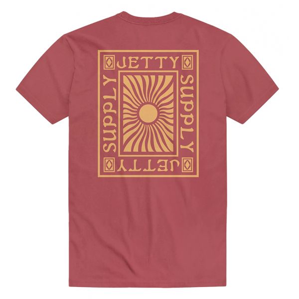 Jetty Ultraviolet Short Sleeve T-Shirt - Rust - Large