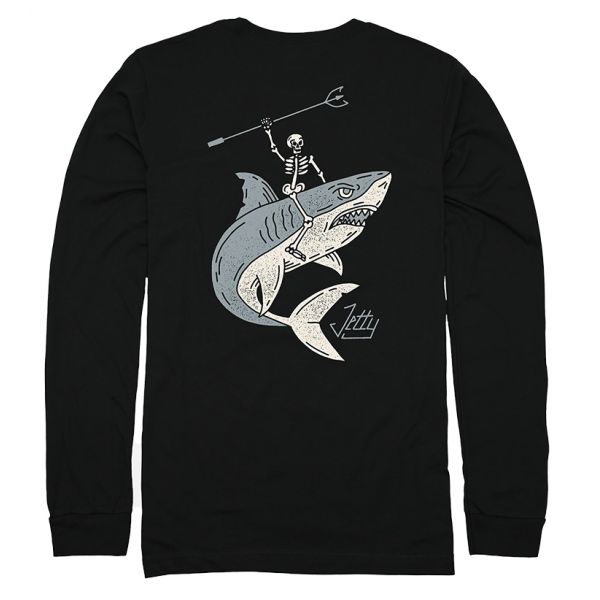 Jetty Undead Long Sleeve T-Shirt - Black - 2X-Large