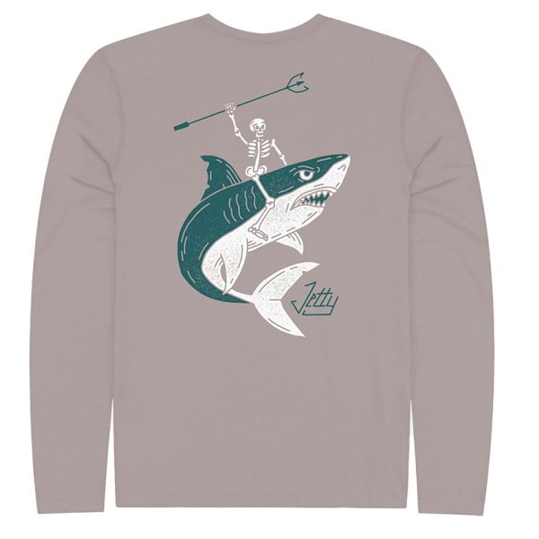 Jetty Undead UV Long Sleeve T-Shirt - Athletic Grey