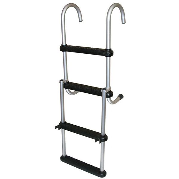 Jif Marine ASC4 4-Step Removable Folding Pontoon Ladder