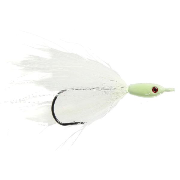 Jigging World Fluke Candy V2 Teasers - Bucktail - Glow