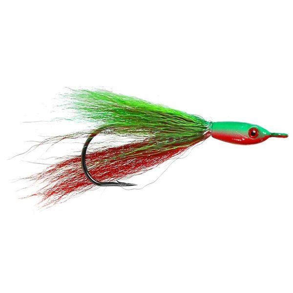 Jigging World Fluke Candy V2 Teasers - Bucktail - Nuclear Chicken