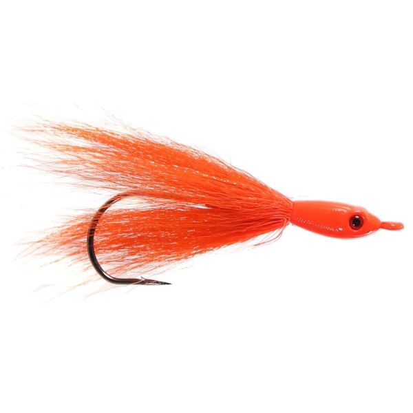 Jigging World Fluke Candy V2 Teasers - Bucktail - Salmon Red