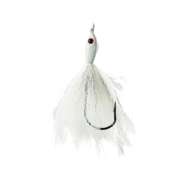 Jigging World Fluke Candy V2 Teasers - Bucktail - White