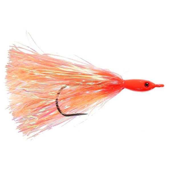 Jigging World Fluke Candy V2 Teasers - Mylar - Salmon Red