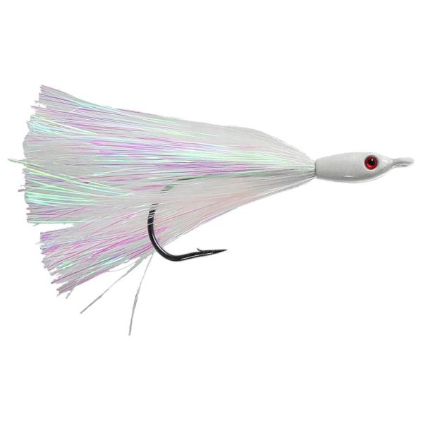 Jigging World Fluke Candy V2 Teasers - Mylar - White