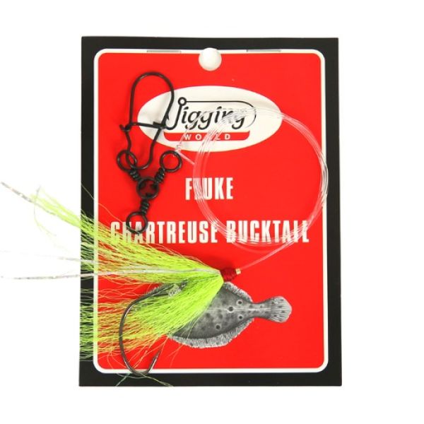 Jigging World Fluke Rig - Bucktail - Chartreuse