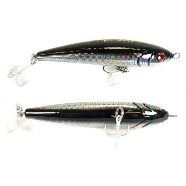 Jigging World Magic Tail Sinking Black Silver Stick Bait