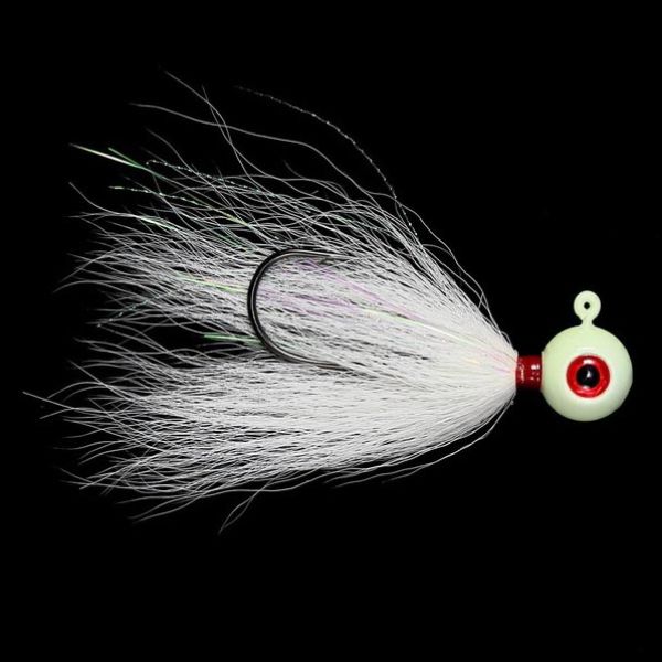 Jigging World Power Ball V2 Bucktail Jig - 1/2oz - Glow