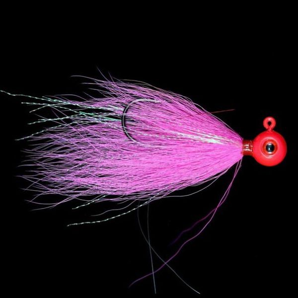 Jigging World Power Ball V2 Bucktail Jig - 1/2oz - Pink