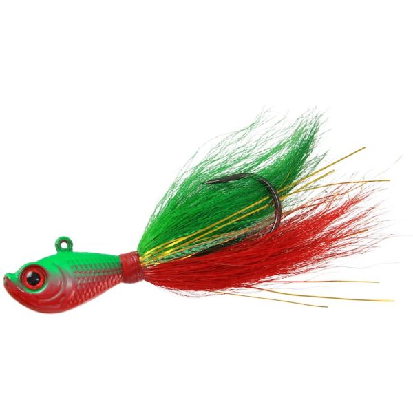 Jigging World Premium Bucktail V2 Jig - 1/2oz - Nuclear Chicken