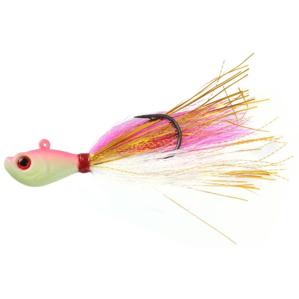 Jigging World Premium Bucktail V2 Jig - 1/2oz - Pink Shine