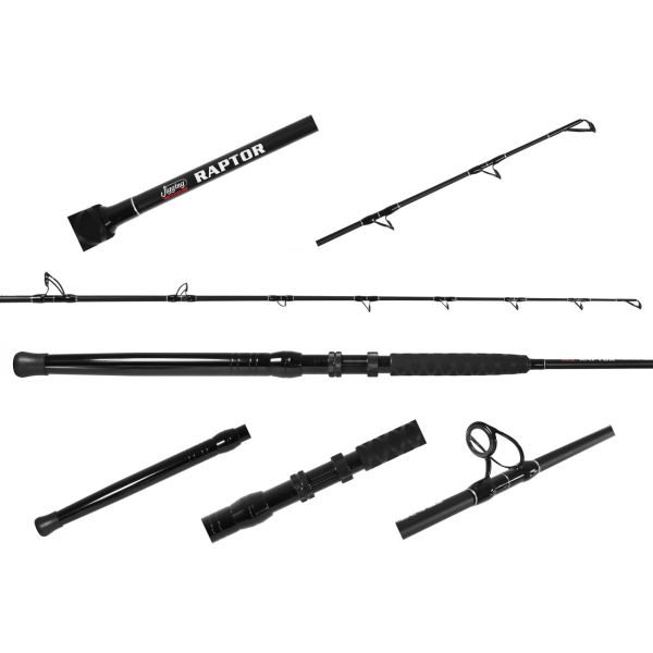 Jigging World JW-RAP661C-HAL Raptor Aluminum Unibutt Casting Rod