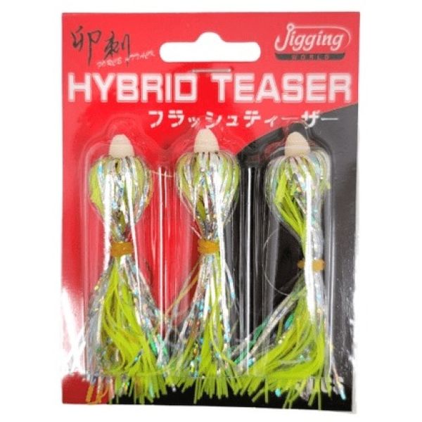 Jigging World Hybrid Teaser - Chartreuse