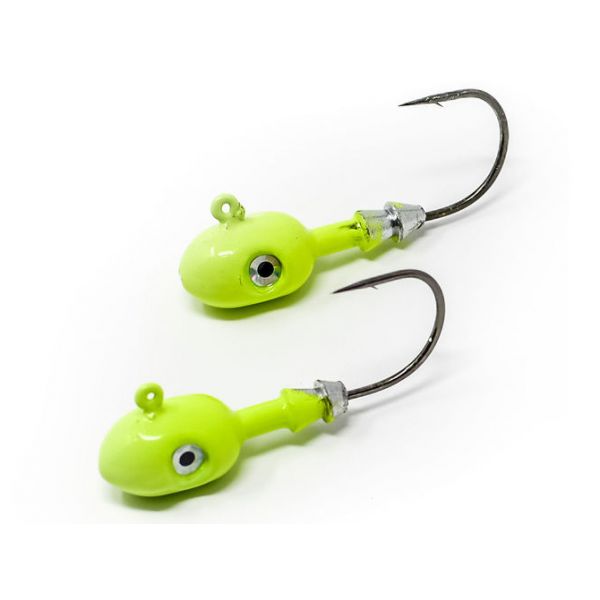 Joebaggs Gulpies Jig Heads - Chartreuse - 4oz