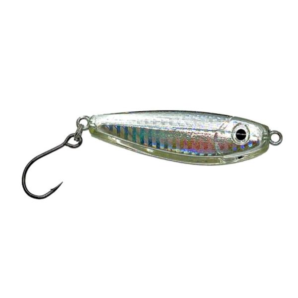 JoeBaggs Peanut Resin Jig - 1.5oz - Bone/Glow/Chrome