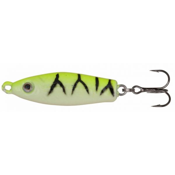 Johnson Rattlin Scout Spoon 1-1/2in - Chartreuse Glow Tiger