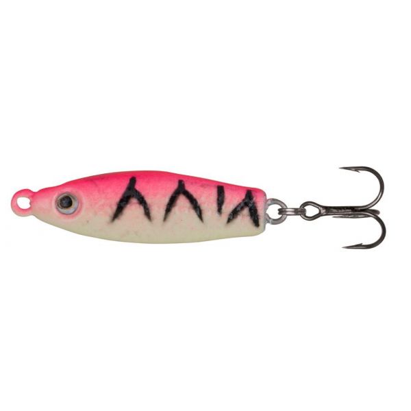 Johnson Rattlin Scout Spoon Ice - 1-3/16in - Pink Glow Tiger