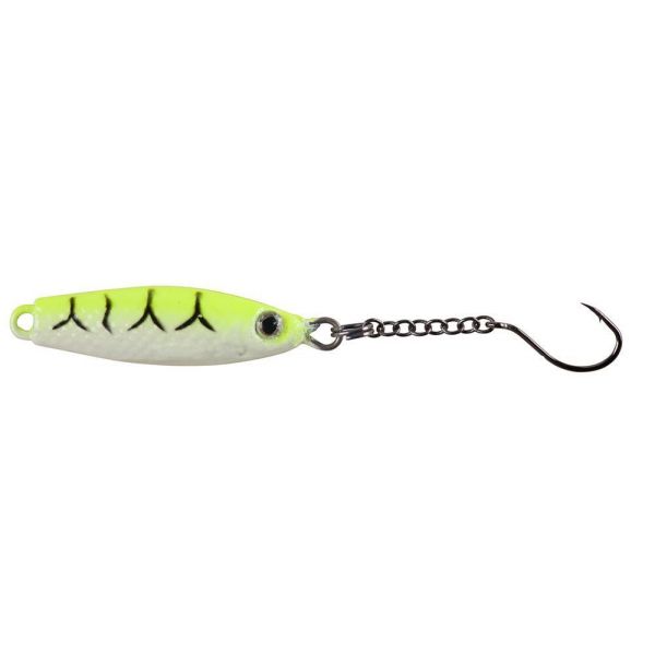 Johnson Snare Spoon Ice 1-1/8in - Chartreuse Glow Tiger