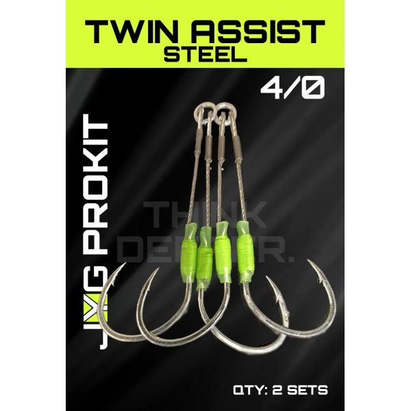 JYG Profishing Twin Steel Assist Hooks