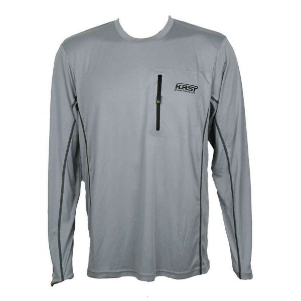 Kast Gear Kayman Tech Top w/ TackleDirect Logo - Stone Grey - Small