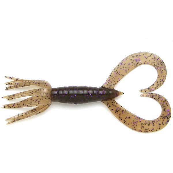 Keitech Little Spider Soft Bait - 2in 999 Brown w/Purple Flake