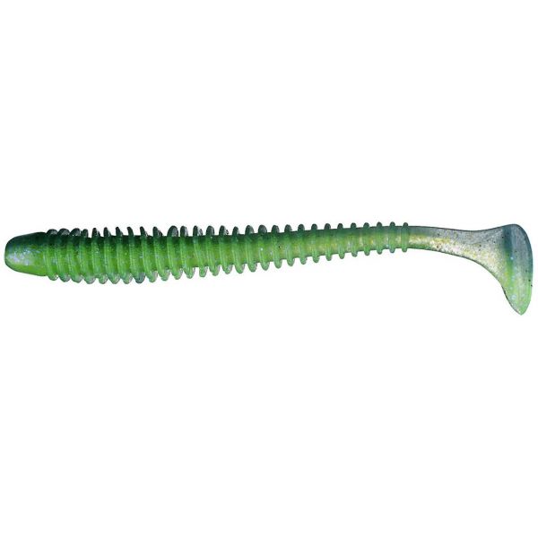 Keitech SW4 Swing Impact 4'' Swimbait 450 Electric Blue & Chartreuse