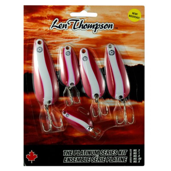 Len Thompson Platinum Series 5 Piece Lure Kit - Reverse Red