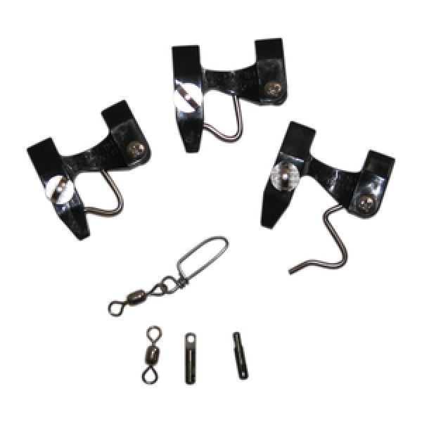 Lewis Fishing 203 Kite Pin Kit 3 Drilled with Swivels