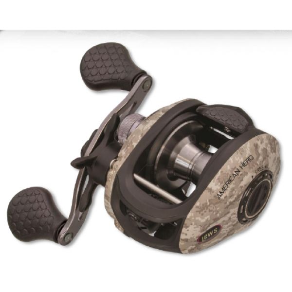 Lew's AHC1SHL American Hero Camo Speed Spool Baitcast Reel L/H