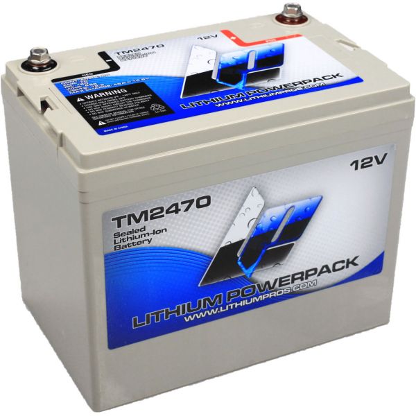 Lithium Pros TM2470 LiFePO4 Lithium Powerpack Battery - 12.8V/70 Ah