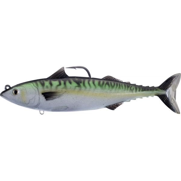 LIVETARGET Atlantic Mackerel Swimbait - 6in - Silver/Blue/Green