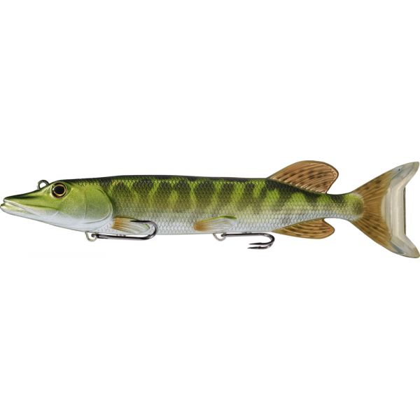 LIVETARGET Juvenile Pike Swimbait - 8in - Metallic/Green