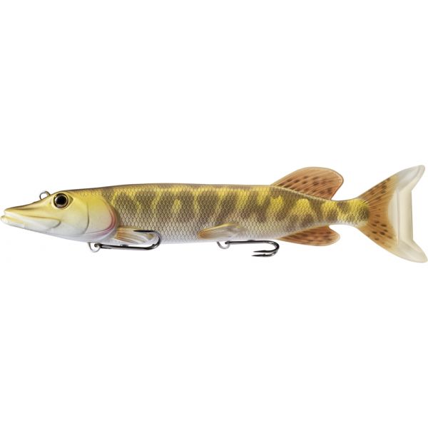 LIVETARGET Juvenile Pike Swimbait - 8in - Matte/Gold