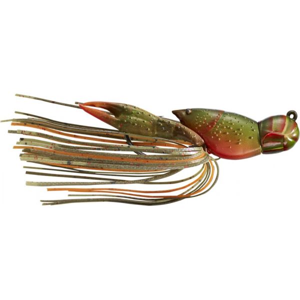 LIVETARGET Hollow Body Crawfish - 1-1/2in - Olive/Orange