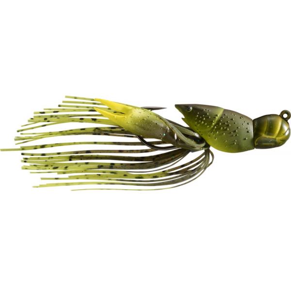 LIVETARGET Hollow Body Crawfish - 1-1/2in - Green/Chartreuse