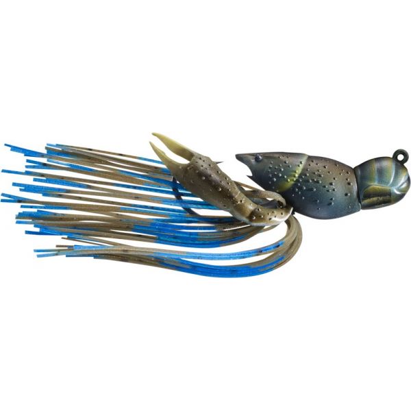 LIVETARGET Hollow Body Crawfish - 1-1/2in - Mud/Blue