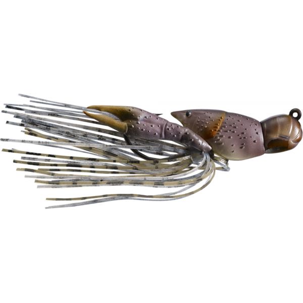 LIVETARGET Hollow Body Crawfish - 1-1/2in - Grey/Brown