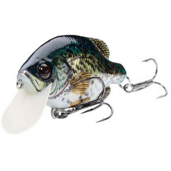 LIVETARGET Crappie Crankbait Shallow Dive 2-1/4in 1/4oz Natural/Matte