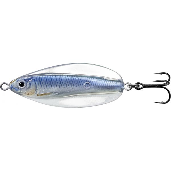 LIVETARGET Erratic Shiner Casting Spoon - 2in - Silver/Blue