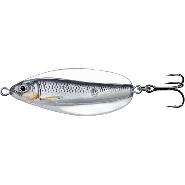 LIVETARGET Erratic Shiner Casting Spoon - 2in - Silver/Black