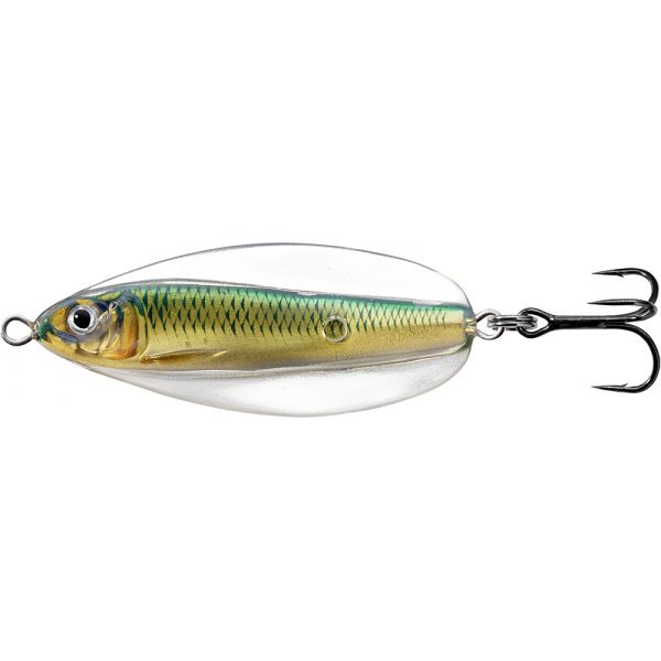 LIVETARGET Erratic Shiner Casting Spoon - 2in - Gold/Green