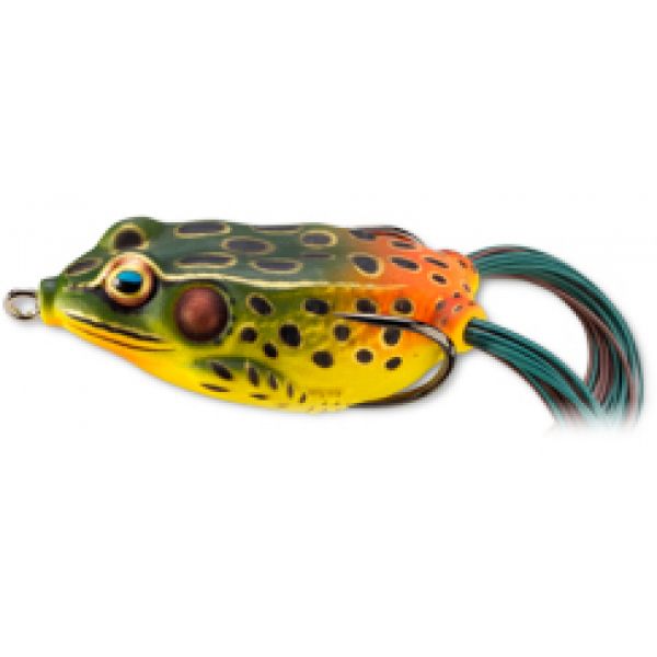 LIVETARGET FGH45T519 Frog Hollow Body Floating Lure 519 Emerald/Red