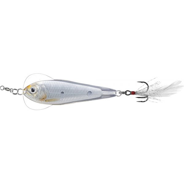 LIVETARGET Flutter Sardine Jigging Spoon - 1-3/4in - Silver/Pearl