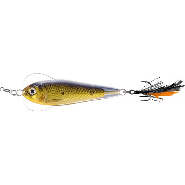 LIVETARGET Flutter Sardine Jigging Spoon - 1-3/4in - Gold/Black