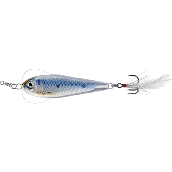 LIVETARGET Flutter Sardine Jigging Spoon - 2in - Silver/Blue