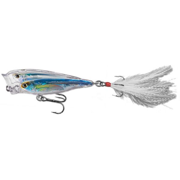 LIVETARGET Saltwater Glass Minnow Baitball Popper - Silver/Blue/Green