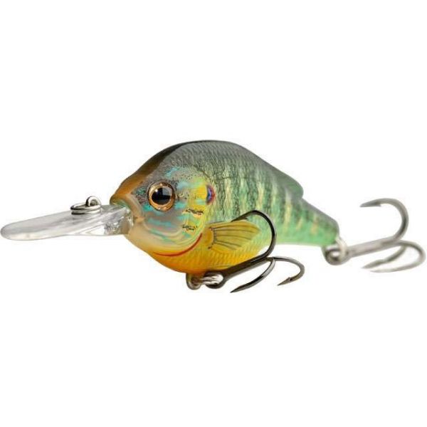 LIVETARGET Pumkinseed Crankbait Medium Dive 2.25in 100 Natural Matte