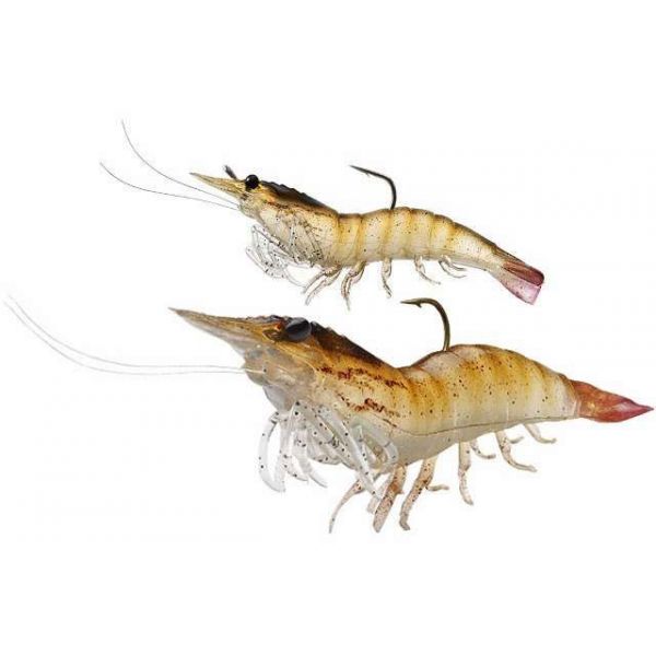 LIVETARGET Lures Pre Rigged Shrimp 911 Glass Shrimp