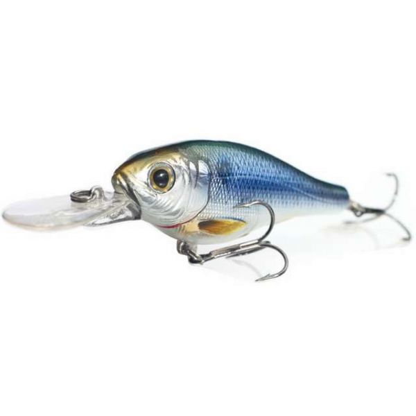 LIVETARGET Threadfin Shad Crankbait Medium Dive 2.5in 201 Silver/Blue